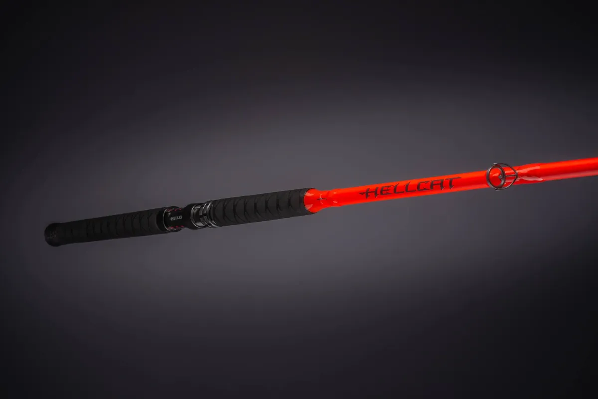 Catch the Fever 7'6 Orange Hellcat Spinning Rods